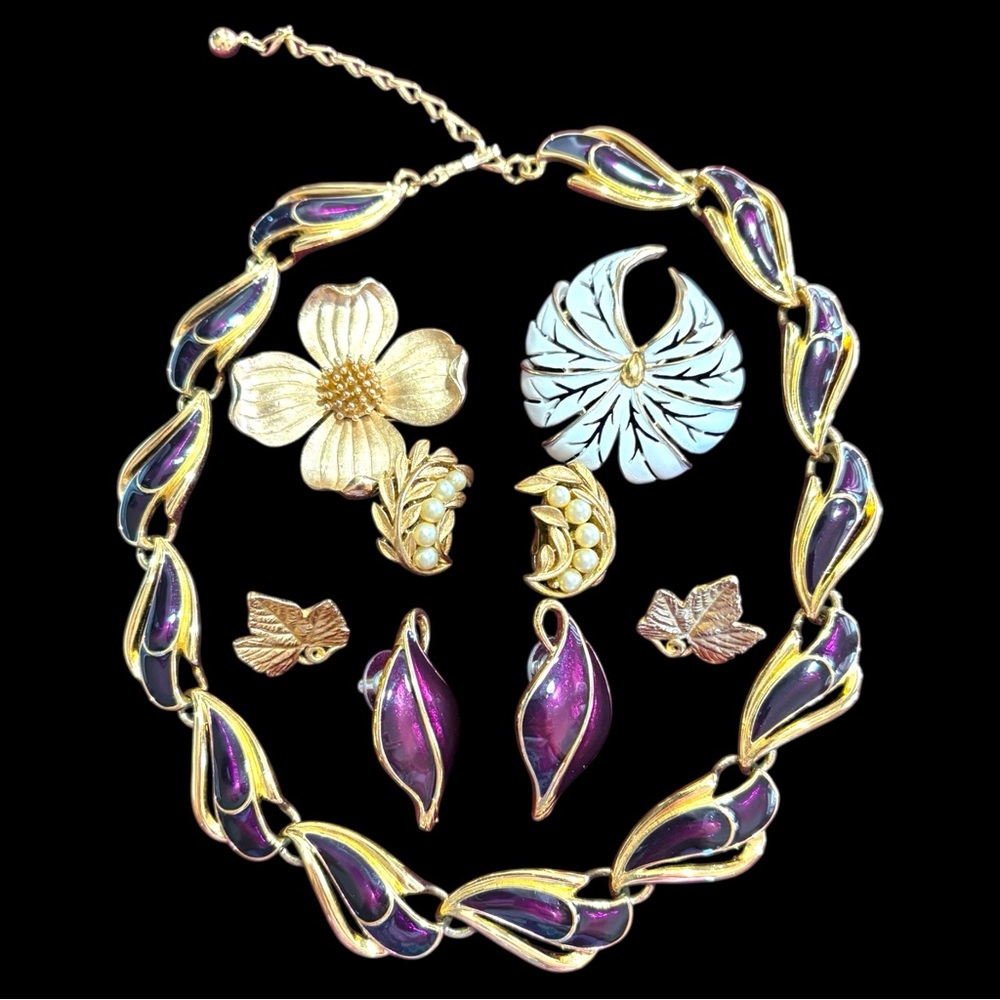 Lot of Trifari and Crown Trifari jewelry